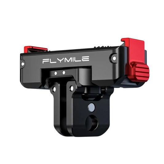 For DJI Osmo 360 / Action 3 / 4 / 5 Pro Flymile Magnetic Quick-Release Adapter Base, Aluminum Alloy