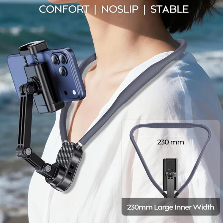 Neck-Worn Phone Mount Cycling First-Person View Chest-Mounted Anti-Shake Shooting, Magnetic, Clip, Action Camera