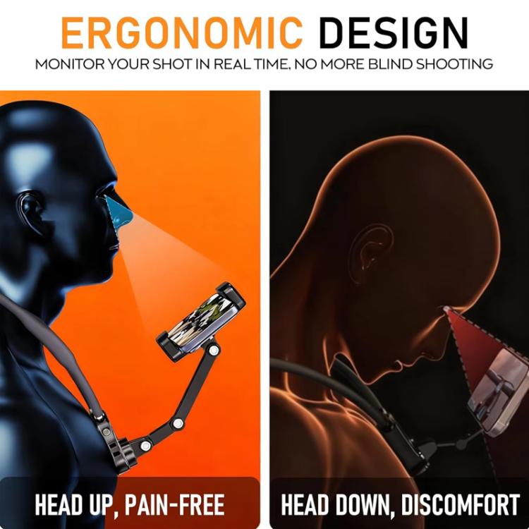 Neck-Worn Phone Mount Cycling First-Person View Chest-Mounted Anti-Shake Shooting, Magnetic, Clip, Action Camera