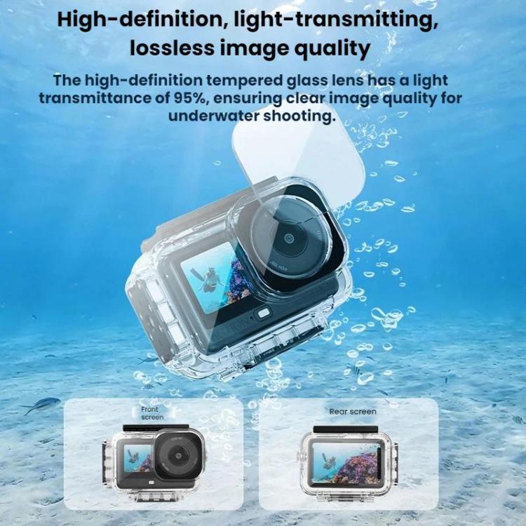 For DJI Osmo Action 6 Flymile 60m Diving Quick-Release Magnetic Waterproof Case