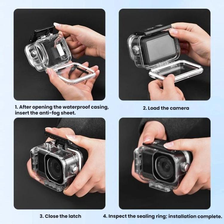 For DJI Osmo Action 6 Flymile 60m Diving Quick-Release Magnetic Waterproof Case