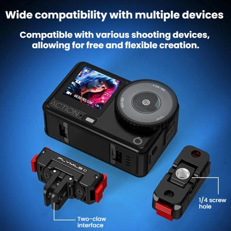 For DJI Osmo Action 6 Rotating Magnetic Quick-Release Expansion Dock