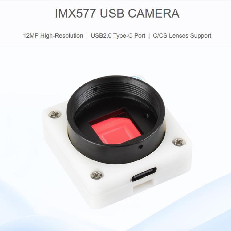 IMX577 12MP USB Camera 3840 X 3024 Resolution Plug And Play Supports C/CS Lenses, 33161