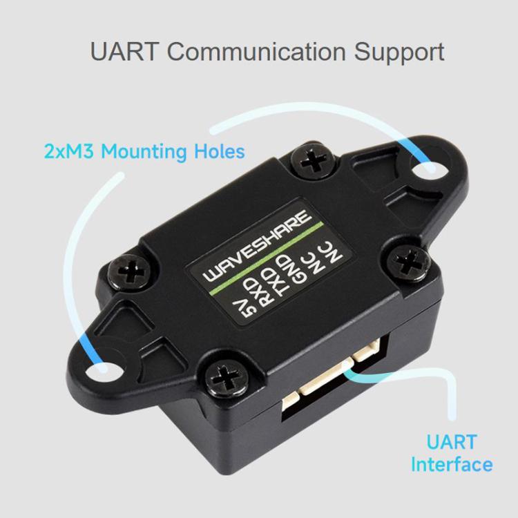 WAVESHARE TOF Laser Range Sensor, Based On D-TOF Single-Point Laser Sensor, Support UART Communication, 33346