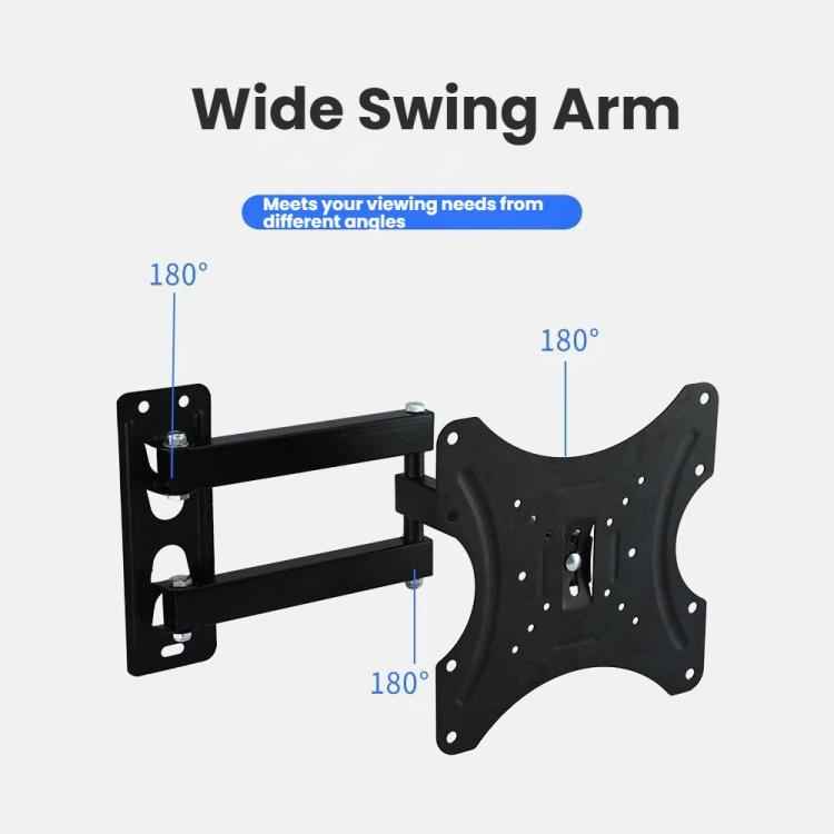 Articulating TV Wall Mount with Wide Swing Arm, Extends and Tilts for 14-55 Inch TVs and Monitors, 117B, 117B-2