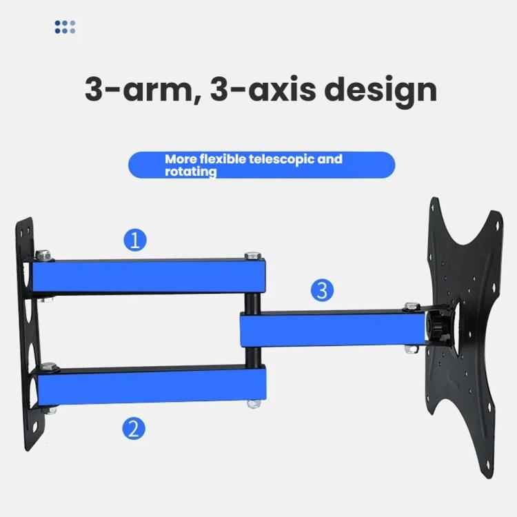 Articulating TV Wall Mount with Wide Swing Arm, Extends and Tilts for 14-55 Inch TVs and Monitors, 117B, 117B-2