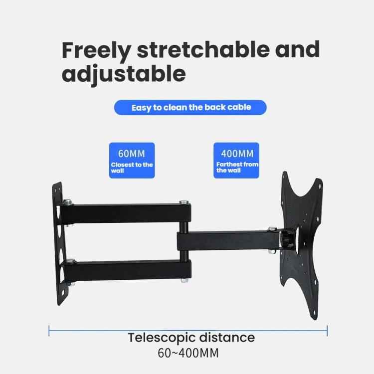 Articulating TV Wall Mount with Wide Swing Arm, Extends and Tilts for 14-55 Inch TVs and Monitors, 117B, 117B-2