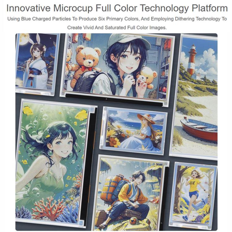 WAVESHARE 3.6 Inch E-Paper E6 Full-Color E-Ink Display, 600×400 Pixels, Raw Display, With Driver Board