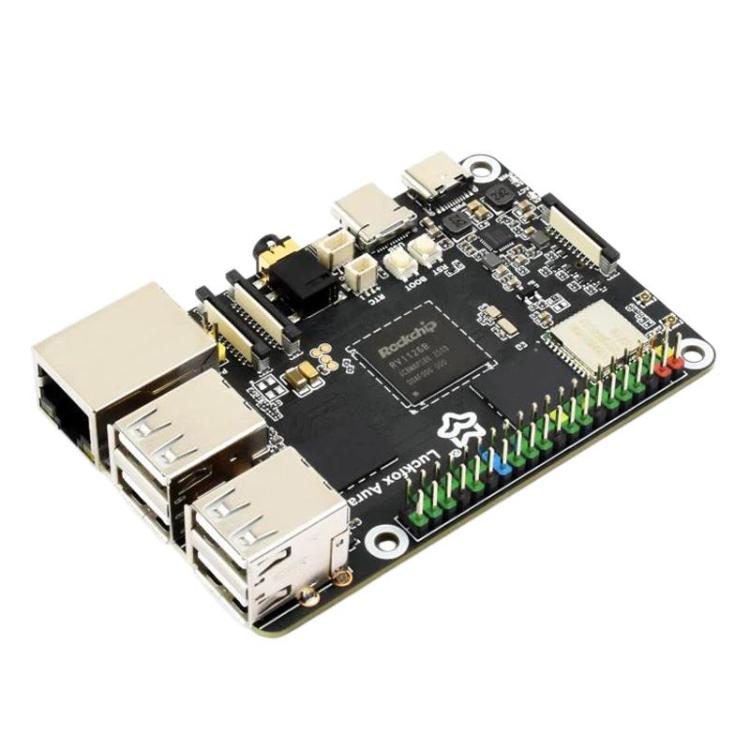 Luckfox Aura High-Performance Linux Development Board Rockchip RV1126B Quad-Core 1.6GHz Processor, RAM 2GB No eMMC, RAM 2GB eMMC Flash 64GB, RAM 4GB No eMMC, RAM 4GB eMMC Flash 64GB