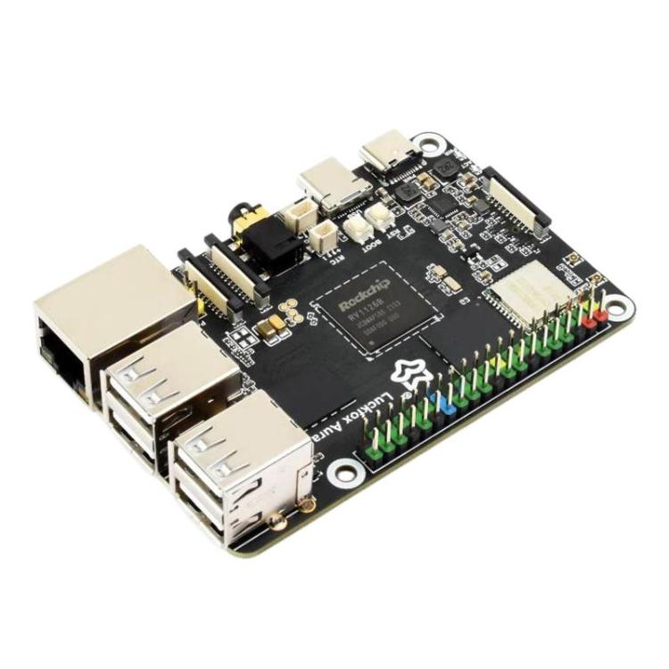 Luckfox Aura High-Performance Linux Development Board Rockchip RV1126B Quad-Core 1.6GHz Processor, RAM 2GB No eMMC, RAM 2GB eMMC Flash 64GB, RAM 4GB No eMMC, RAM 4GB eMMC Flash 64GB