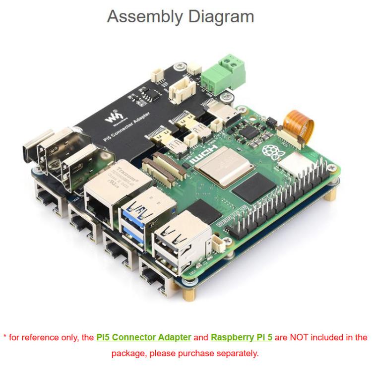 Waveshare PCIe To 4-Ch ETH Port Adapter Board Supports Raspberry Pi OS, Driver-Free, Plug And Play, Gigabit ETH, 2.5G ETH