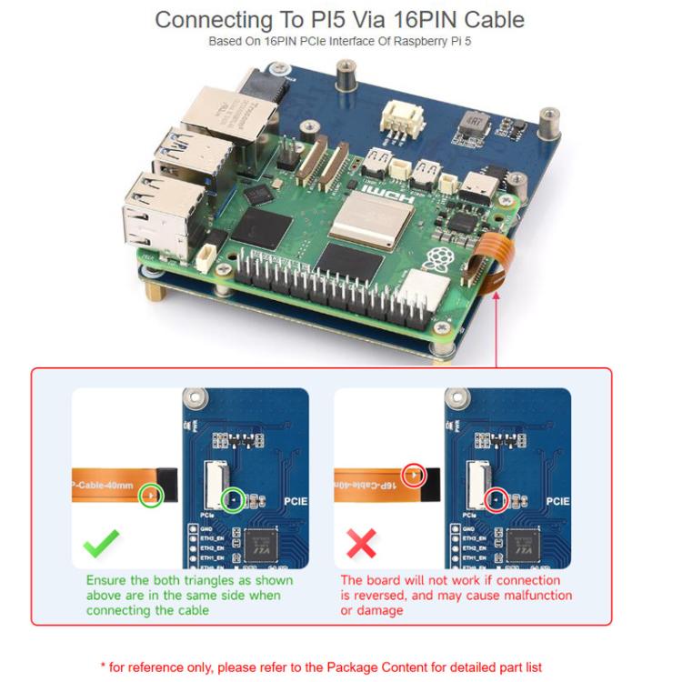 Waveshare PCIe To 4-Ch ETH Port Adapter Board Supports Raspberry Pi OS, Driver-Free, Plug And Play, Gigabit ETH, 2.5G ETH