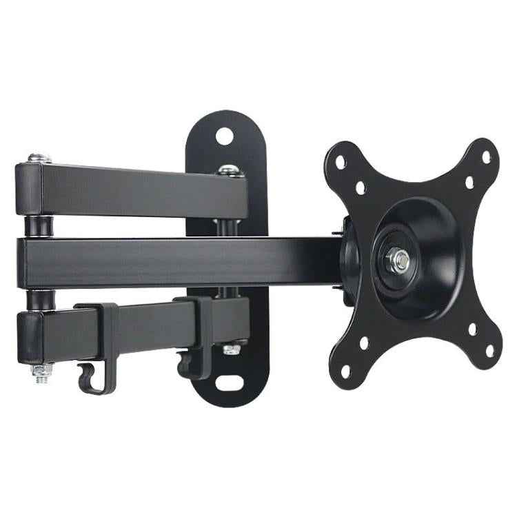 Telescopic Rotating Monitor Mount Wall Bracket for 10-24 Inch TV LCD Screens, 116B