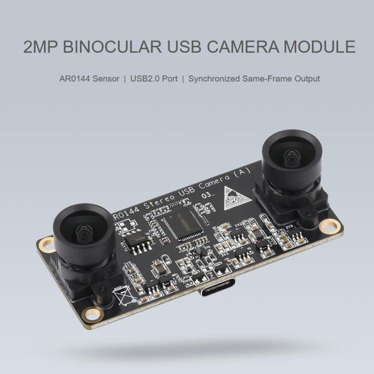WAVESHARE AR0144 2MP Stereo USB Camera Module, 32695