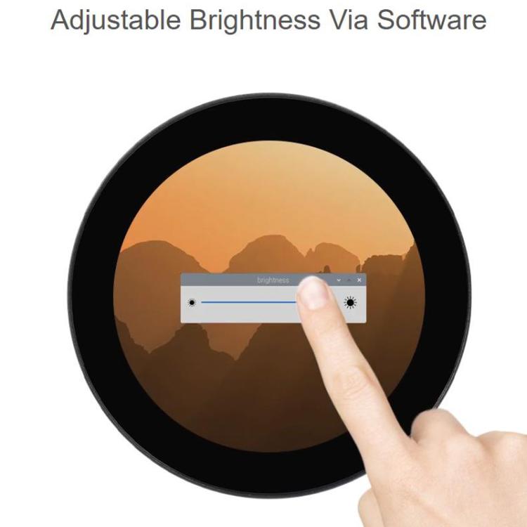 Waveshare DSI Round Capacitive Touch Display IPS Display Panel 10-Point Touch, 3.4 inch, 4 inch