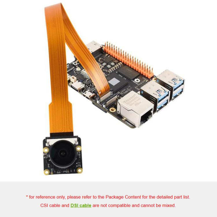 Waveshare For Raspberry Pi 5 CSI FPC Flexible Cable B 22PIN To 15PIN Suitable For CSI Cameras, 200mm, 300mm, 500mm