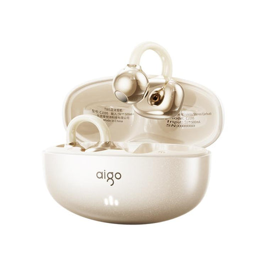 aigo CJ195 Bone Conduction Wireless Bluetooth Earphones Over-Ear Clip-On Sports Running Earphones