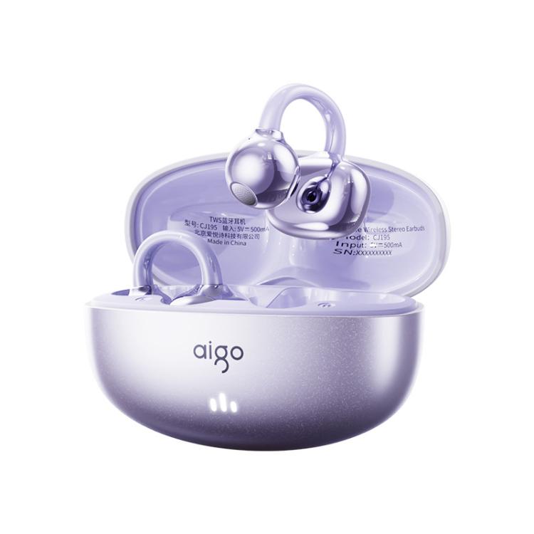aigo CJ195 Bone Conduction Wireless Bluetooth Earphones Over-Ear Clip-On Sports Running Earphones