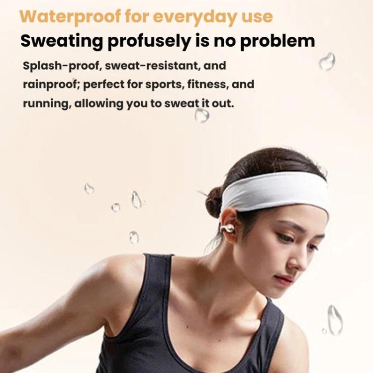 aigo CJ195 Bone Conduction Wireless Bluetooth Earphones Over-Ear Clip-On Sports Running Earphones