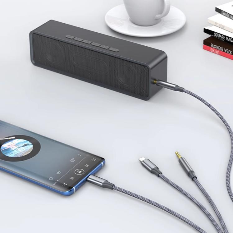 3 In 1 3.5mm Audio Cable Speaker Adapter, 1.3m, 2m