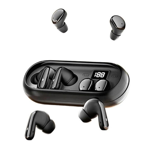 MD35 2pairs In-Ear Digital Display Noise Reduction Earphone Wireless Bluetooth Sleep Earbuds