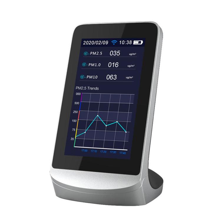 DM72B WiFi Version 10-In-1 Air Quality Monitor Support Tuya Smart App Control CO2, PM2.5, PM10, HCHO, TVOC Detector, DM72B WiFi