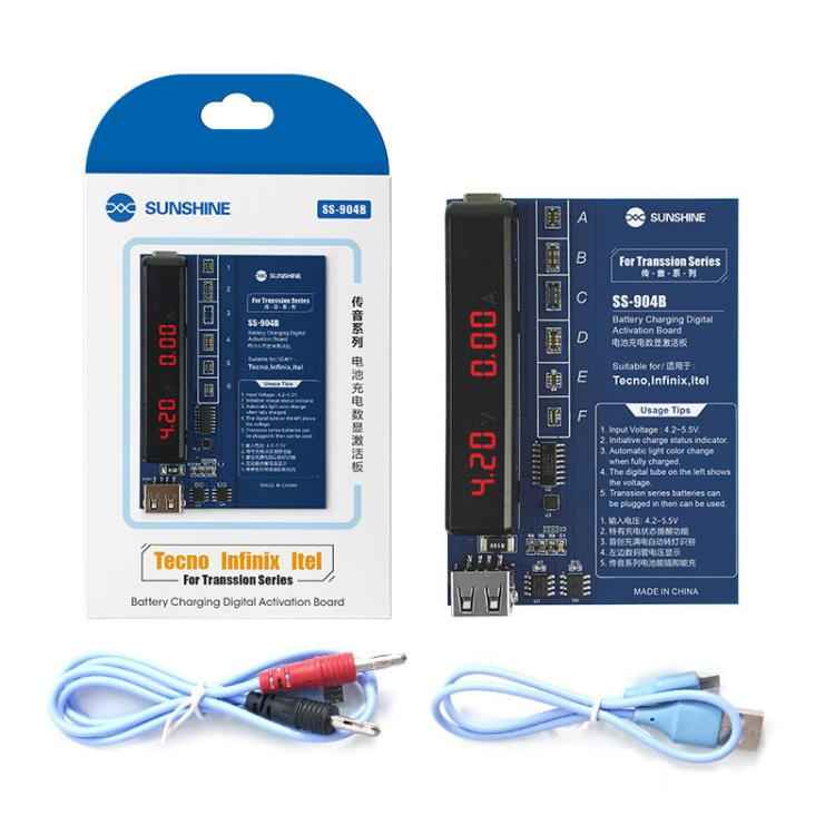 For Transsion Series Battery Charging Digital Display Activation Board Mobile Phone Repair Tool, SS-904B