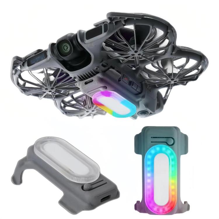 For DJI Neo 2 Drone RCSTQ Rechargeable Colorful Searchlight Raised Landing Skid, Searchlight