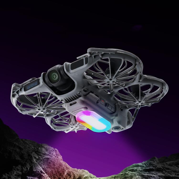 For DJI Neo 2 Drone RCSTQ Rechargeable Colorful Searchlight Raised Landing Skid, Searchlight