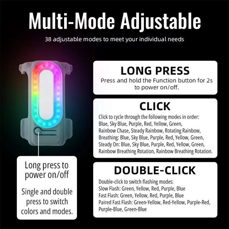 For DJI Neo 2 Drone RCSTQ Rechargeable Colorful Searchlight Raised Landing Skid, Searchlight