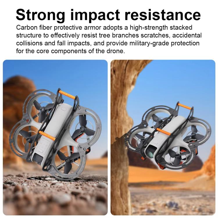 For DJI Neo RCSTQ Full Carbon Fiber Anti-collision Armor Crash Protection Bumper Guard