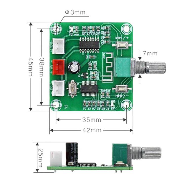 PAM8403 Bluetooth 5.0 Amplifier Board DIY Audio Amplifier Board, XH-A158