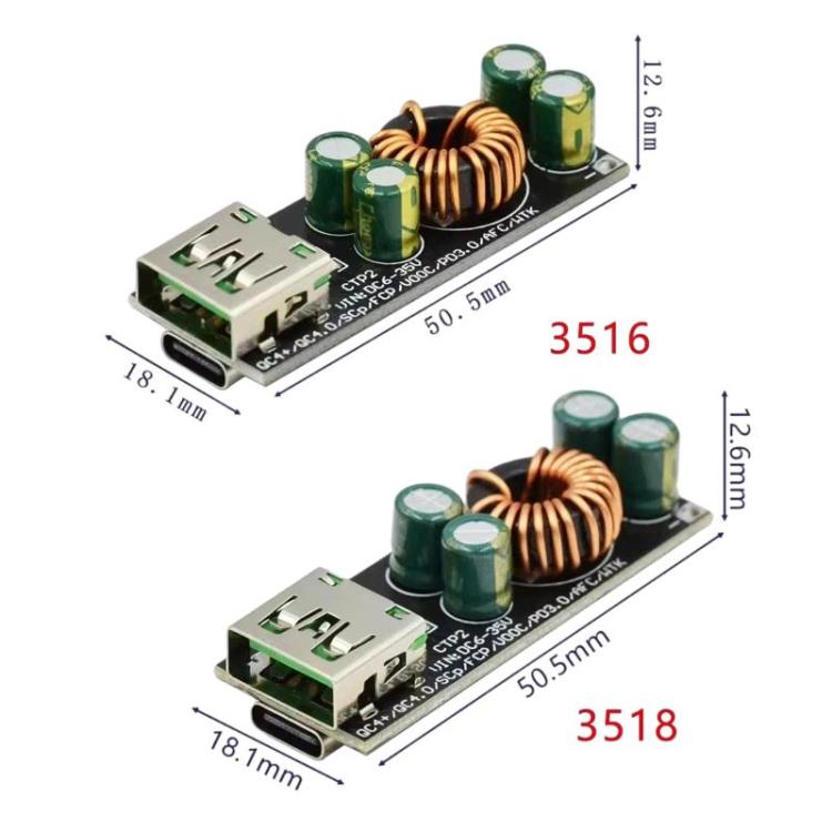 Mobile Phones Full Protocol Fast Charging Module Fast Charging Motherboard For Huawei SCP / FCP, 3516, 3518