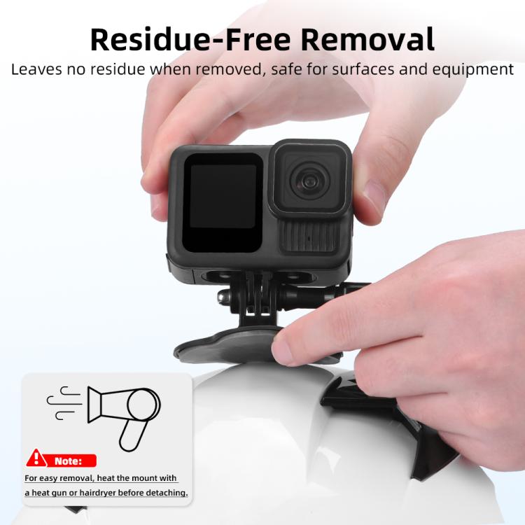For DJI Osmo Pocekt 3 / Action 6 / GoPro Flymile Helmet Mount, Square, Floral