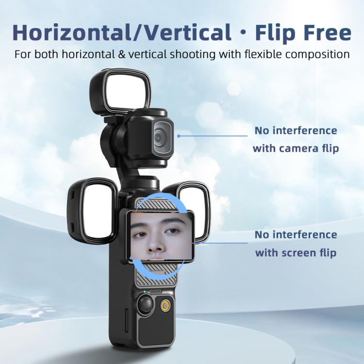 For DJI Pocket 3 Flymile Handheld Magnetic Fill Light For Photography