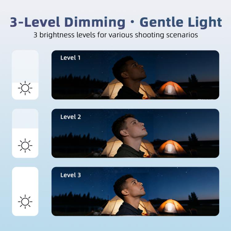 For DJI Pocket 3 Flymile Handheld Magnetic Fill Light For Photography