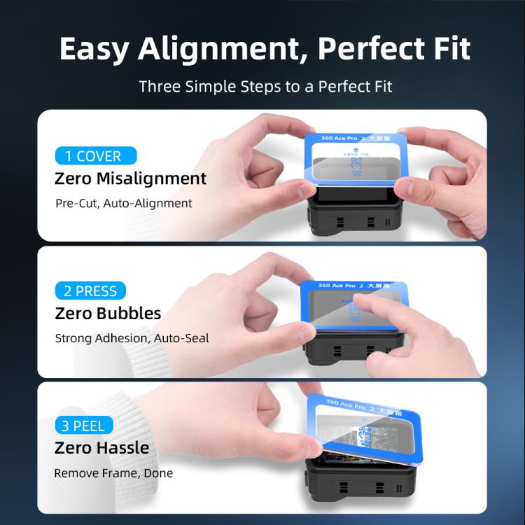 For Insta360 Ace Pro 2 Flymile Tempered Glass Screen Protector
