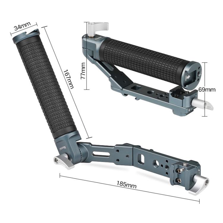 XILETU Adjustable Angle Handle Grip For DJI RS 4 Mini/RS 4 Pro/RS 4/RS 3 Mini/RS 3 Pro/RS 2 Stabilizers