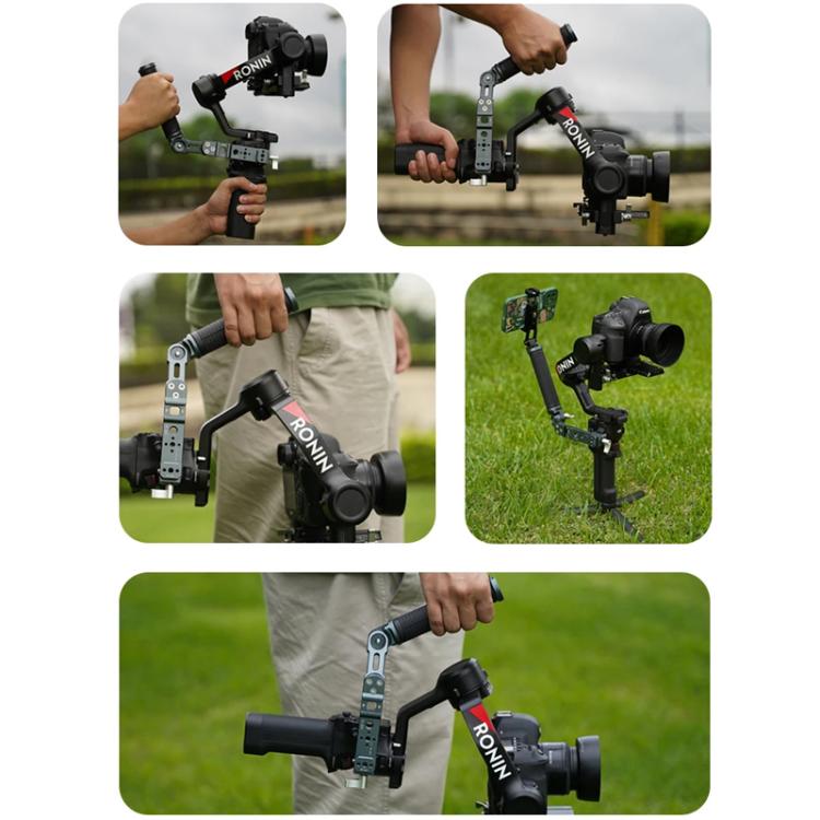 XILETU Adjustable Angle Handle Grip For DJI RS 4 Mini/RS 4 Pro/RS 4/RS 3 Mini/RS 3 Pro/RS 2 Stabilizers