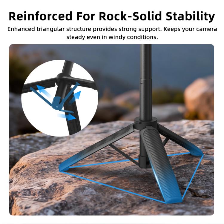 For DJI Flymile Rotary Quick-Release Tripod Extension Selfie Stick, For Action 6 / Nano, For Action 3 / 4 / 5Pro / Osmo 360