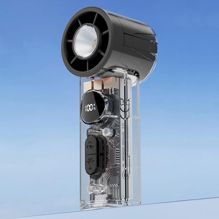 S8 High-Speed Ice Cooling Fan Digital Display Quiet Handheld Fan