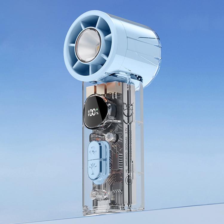 S8 High-Speed Ice Cooling Fan Digital Display Quiet Handheld Fan