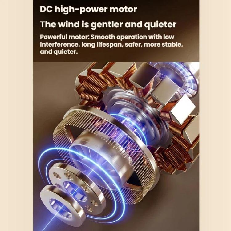USB Rechargeable Desktop High-Power Fan With Night Light