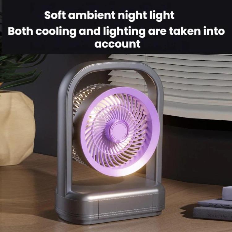 Desktop Wall-Mounted Electric Fan With Light Air Circulation Fan