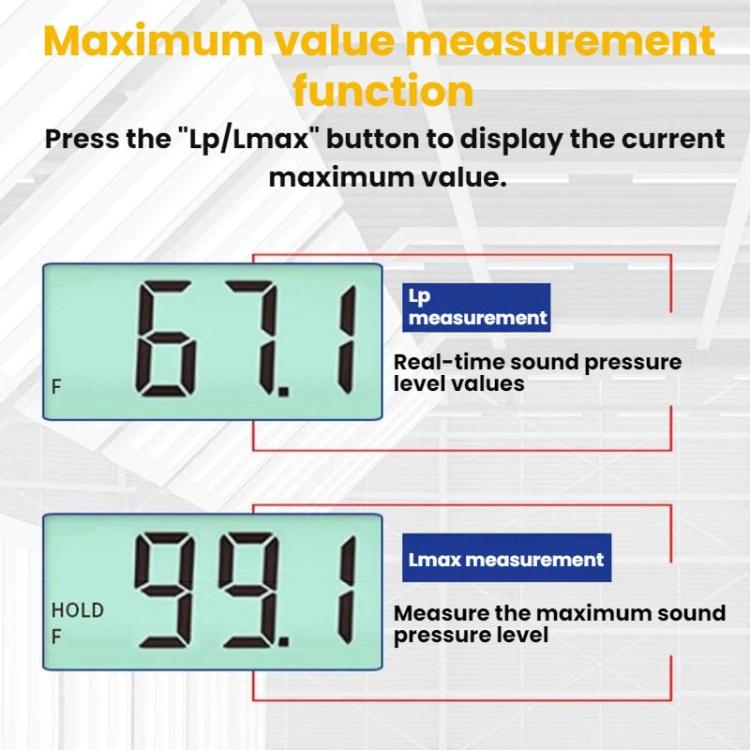 SMART SENSOR High-Precision Decibels Sound Noise Level Tester, ST844
