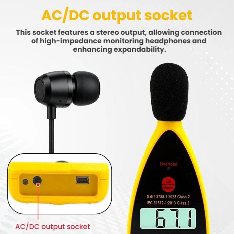 SMART SENSOR High-Precision Decibels Sound Noise Level Tester, ST844