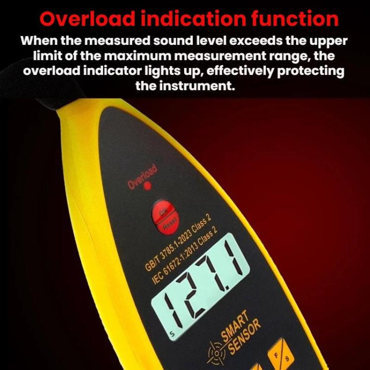 SMART SENSOR High-Precision Decibels Sound Noise Level Tester, ST844