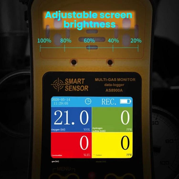SMART SENSOR 4 In 1 Explosion-Proof Space Gas Detector, AS8900A