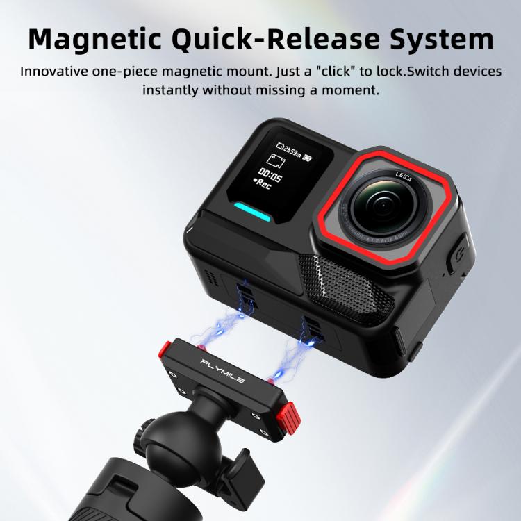 For Insta360 Ace Pro 1 / 2 / ACE / X5 Flymile Quick-Release Selfie Extension Tripod