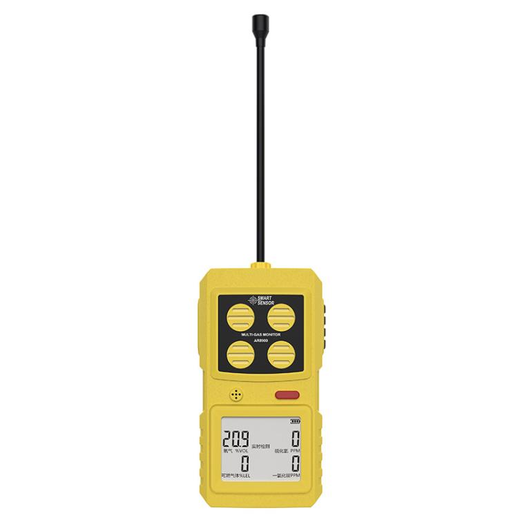 SMART SENSOR 4 In 1 Oxygen/Hydrogen Sulfide/Carbon Monoxide Gas Detector, AR8900